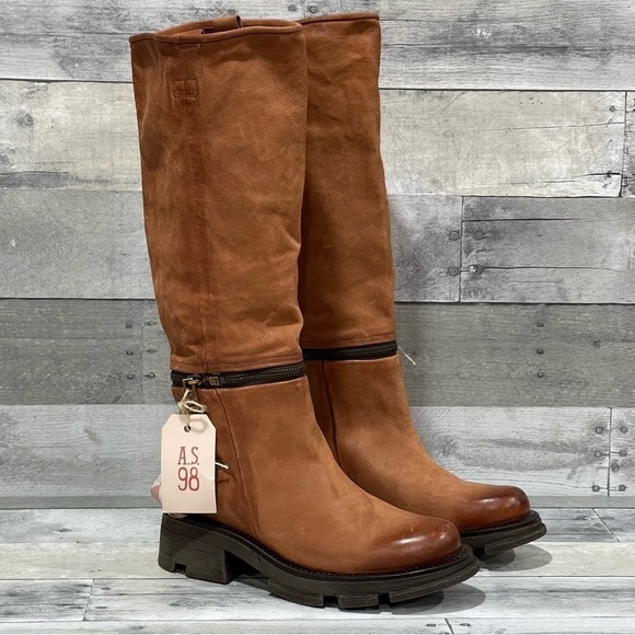 NEW ..!!! A.S.98 LARRIE WOMEN'S BOOT - WHISKEY - SIZE - 7.5 - 8 US / 38 EU $499 - Picture 4 of 16